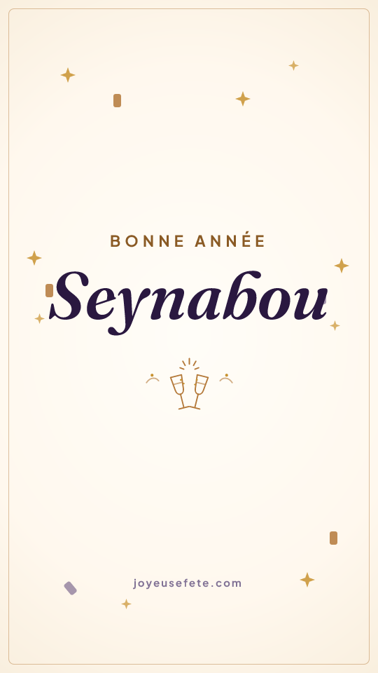 Image « Bonne année Seynabou » au format story