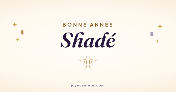 Image « Bonne année Shadé » au format large