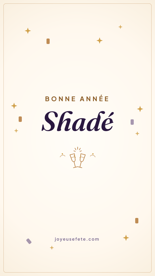 Image « Bonne année Shadé » au format story