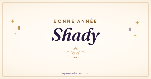 Image « Bonne année Shady » au format large