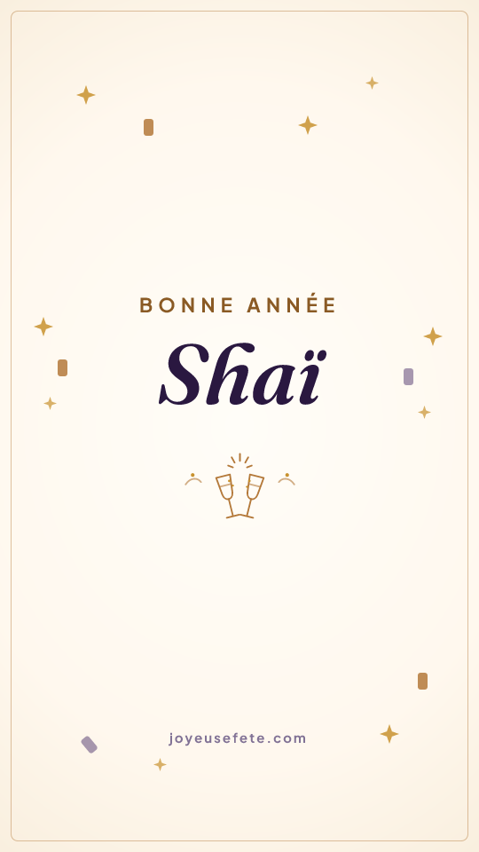 Image « Bonne année Shaï » au format story