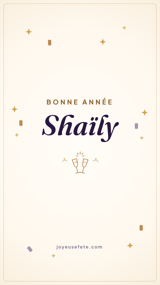 Image « Bonne année Shaïly » au format story