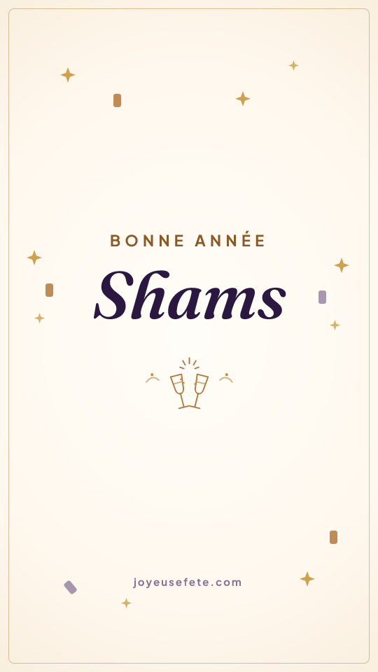 Image « Bonne année Shams » au format story