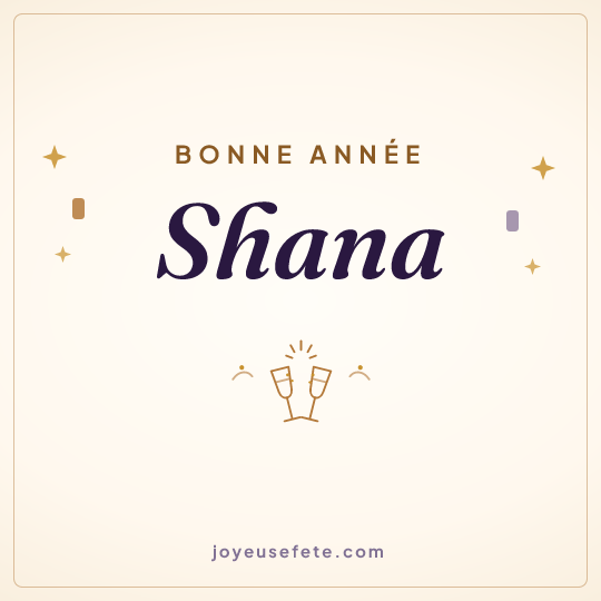 Image carrée « Bonne année Shana » pour WhatsApp