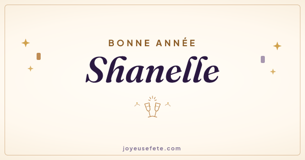 Image « Bonne année Shanelle » au format large