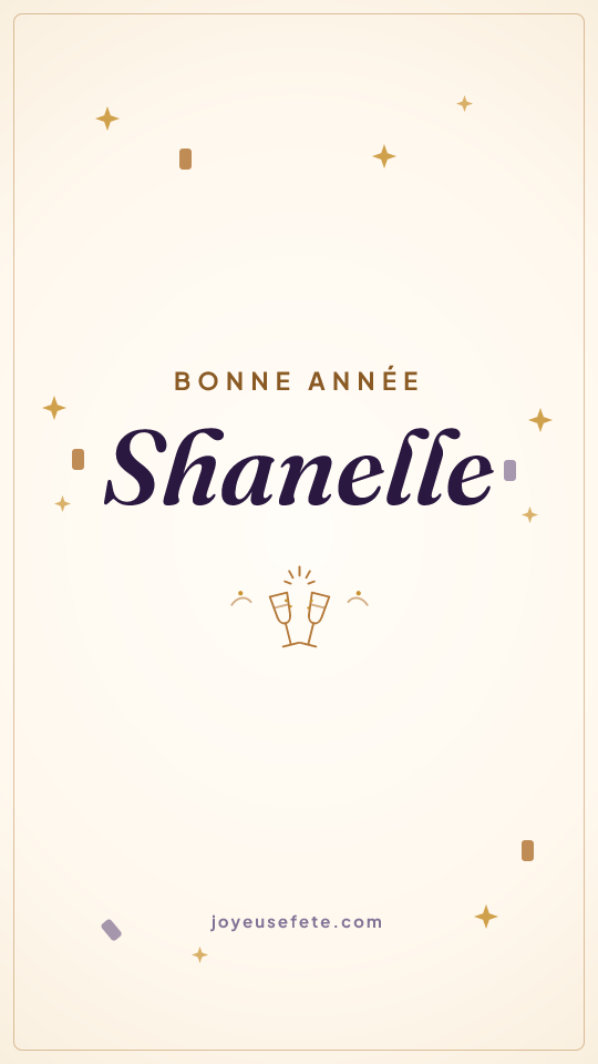 Image « Bonne année Shanelle » au format story