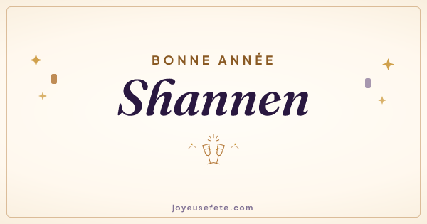 Image « Bonne année Shannen » au format large