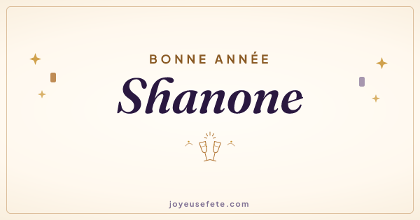 Image « Bonne année Shanone » au format large