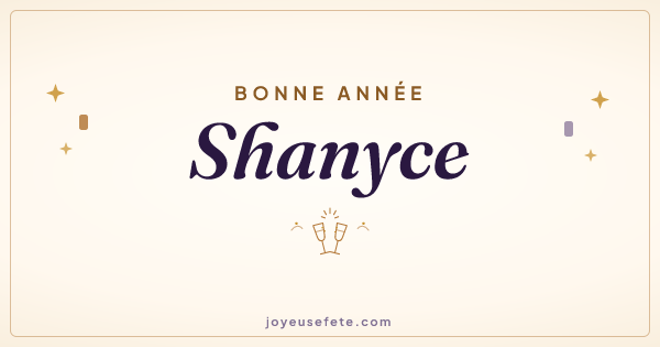 Image « Bonne année Shanyce » au format large