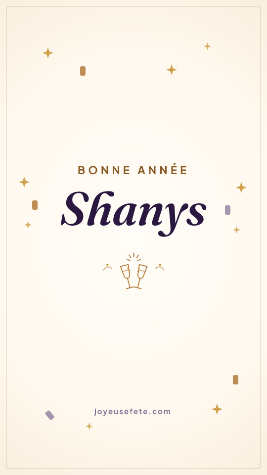Image « Bonne année Shanys » au format story