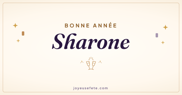 Image « Bonne année Sharone » au format large
