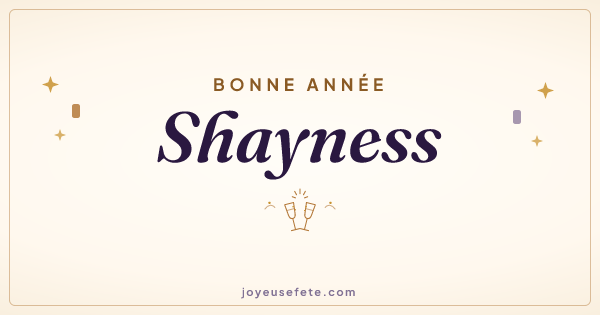 Image « Bonne année Shayness » au format large