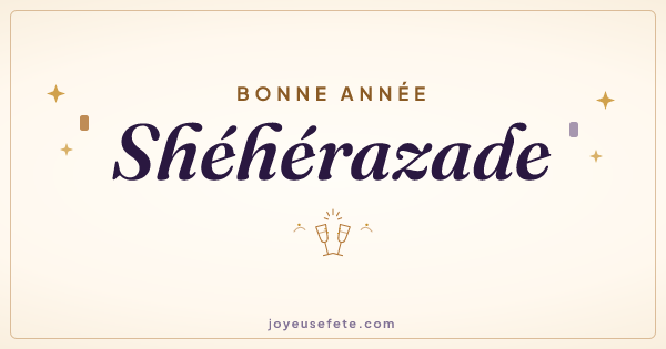 Image « Bonne année Shéhérazade » au format large