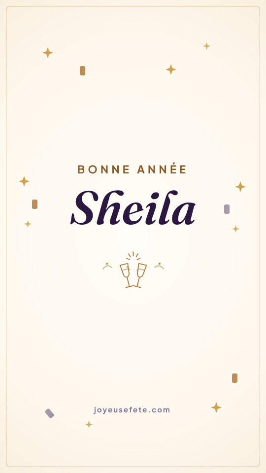 Image « Bonne année Sheila » au format story