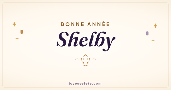 Image « Bonne année Shelby » au format large