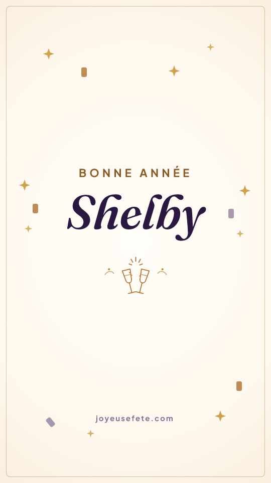 Image « Bonne année Shelby » au format story