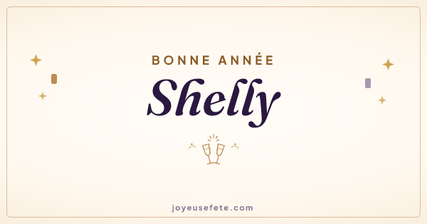 Image « Bonne année Shelly » au format large