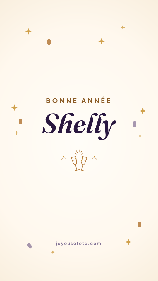 Image « Bonne année Shelly » au format story