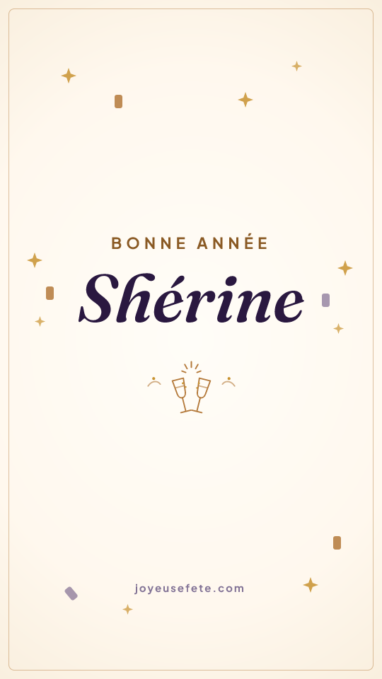 Image « Bonne année Shérine » au format story