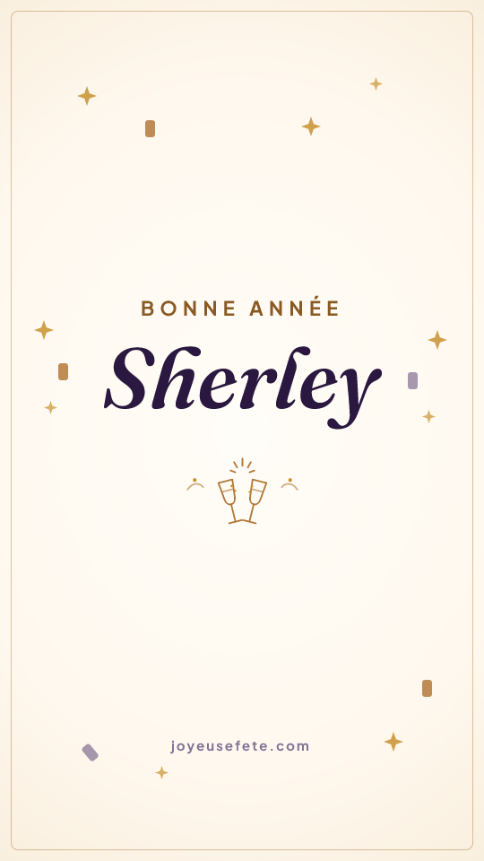 Image « Bonne année Sherley » au format story