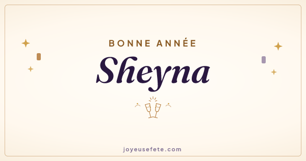 Image « Bonne année Sheyna » au format large
