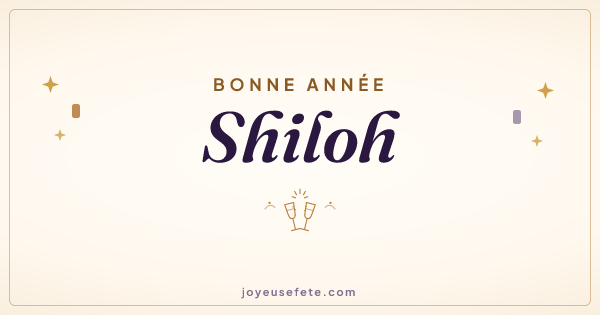Image « Bonne année Shiloh » au format large