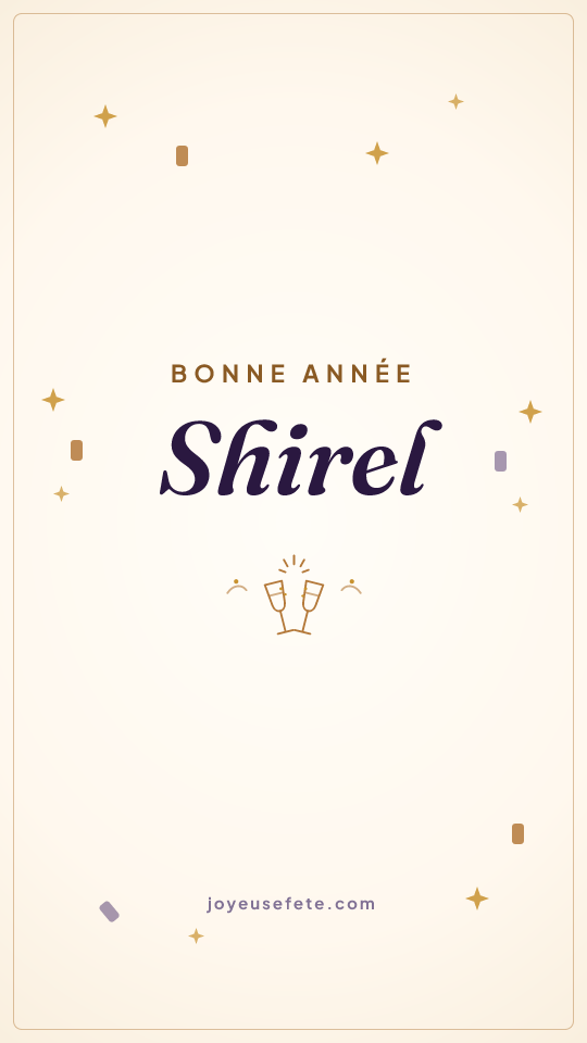 Image « Bonne année Shirel » au format story