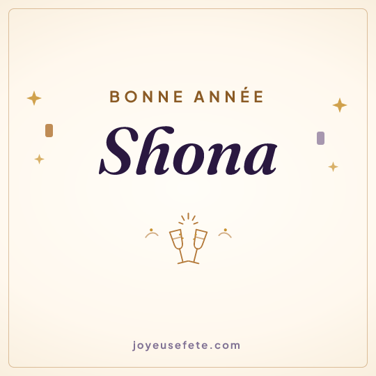 Image carrée « Bonne année Shona » pour WhatsApp
