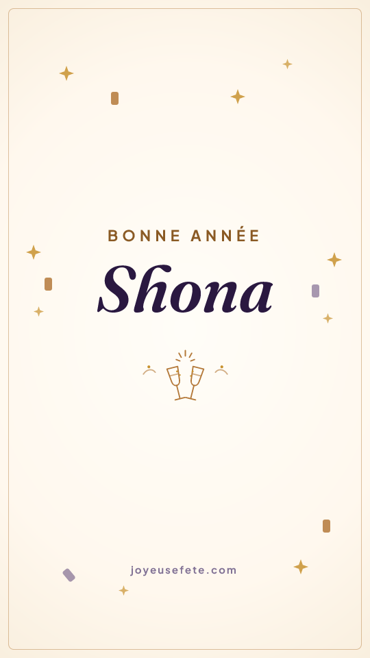 Image « Bonne année Shona » au format story