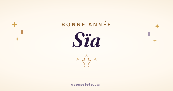 Image « Bonne année Sïa » au format large