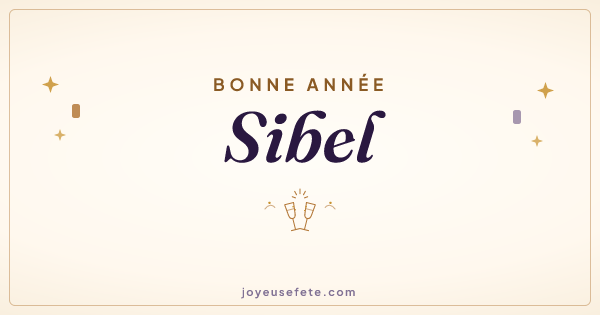 Image « Bonne année Sibel » au format large