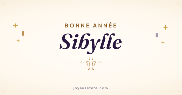 Image « Bonne année Sibylle » au format large