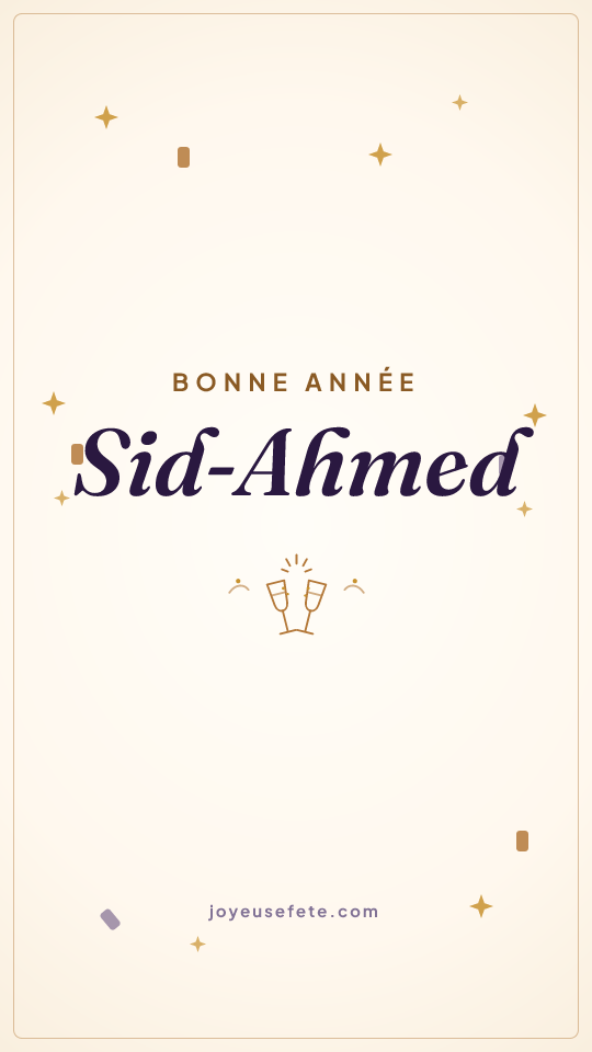 Image « Bonne année Sid-Ahmed » au format story