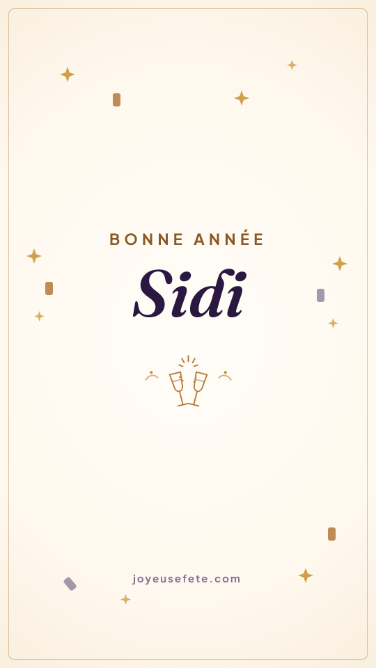 Image « Bonne année Sidi » au format story