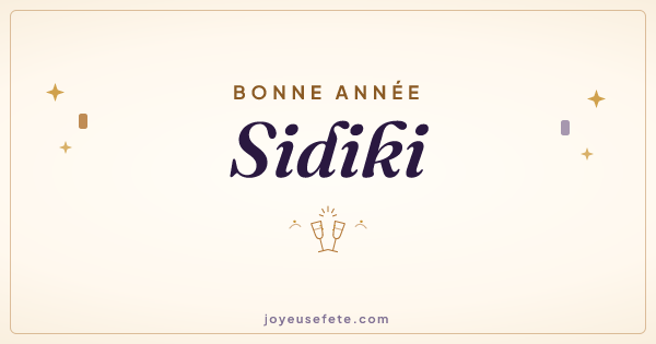 Image « Bonne année Sidiki » au format large