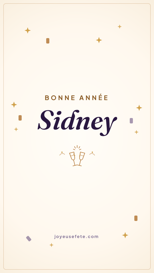Image « Bonne année Sidney » au format story