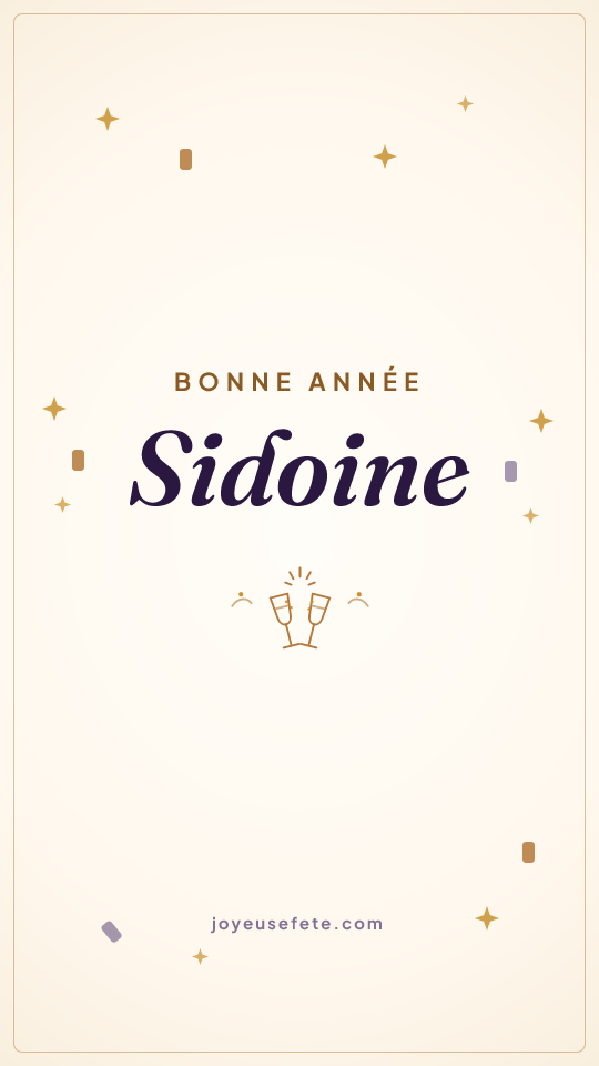 Image « Bonne année Sidoine » au format story