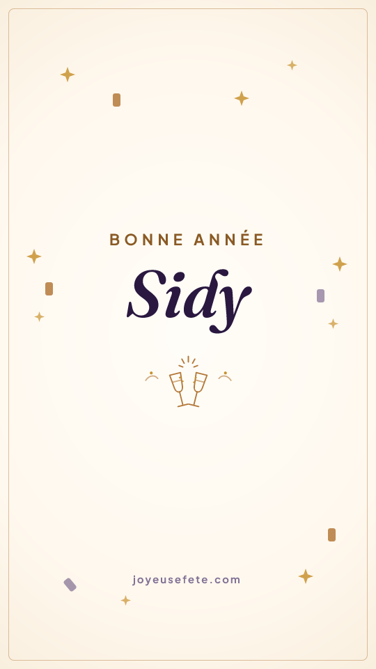 Image « Bonne année Sidy » au format story