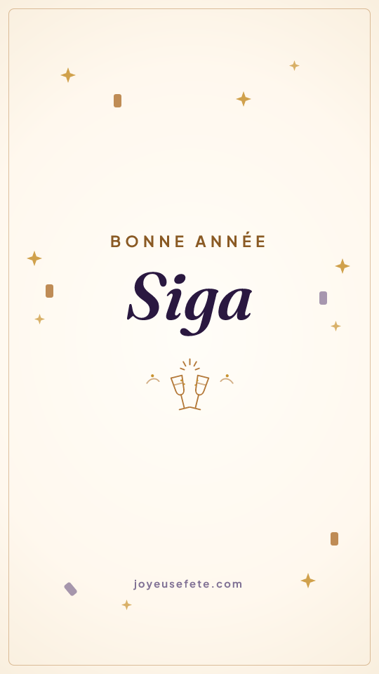 Image « Bonne année Siga » au format story
