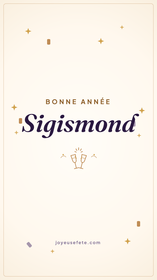 Image « Bonne année Sigismond » au format story