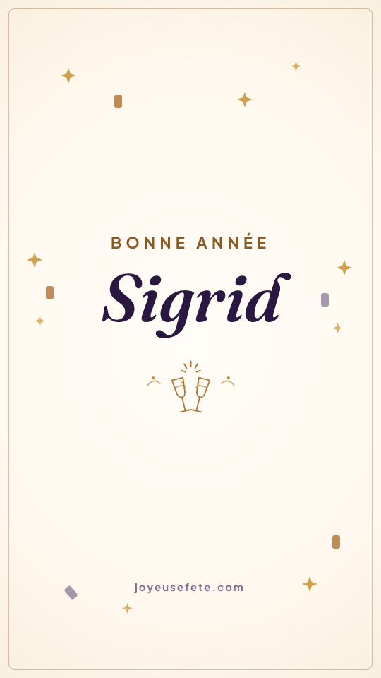 Image « Bonne année Sigrid » au format story