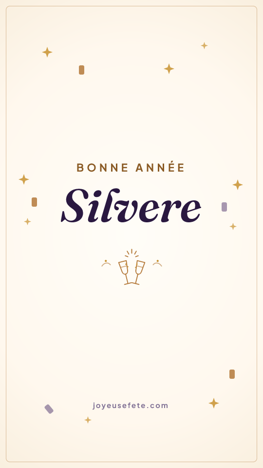Image « Bonne année Silvere » au format story