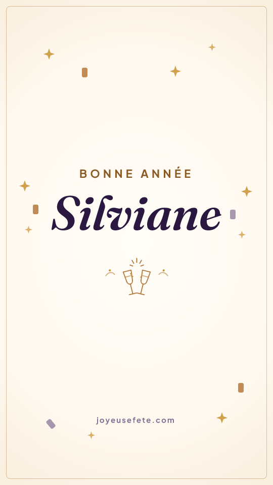 Image « Bonne année Silviane » au format story