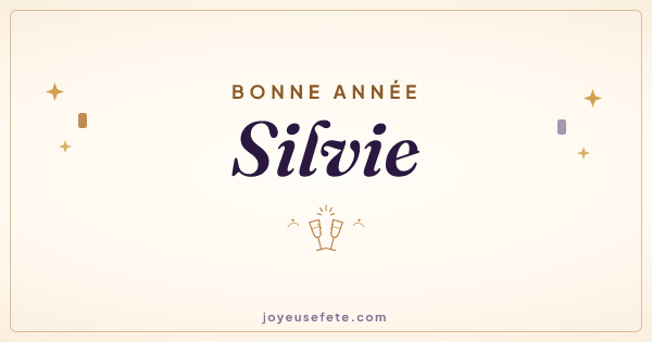 Image « Bonne année Silvie » au format large