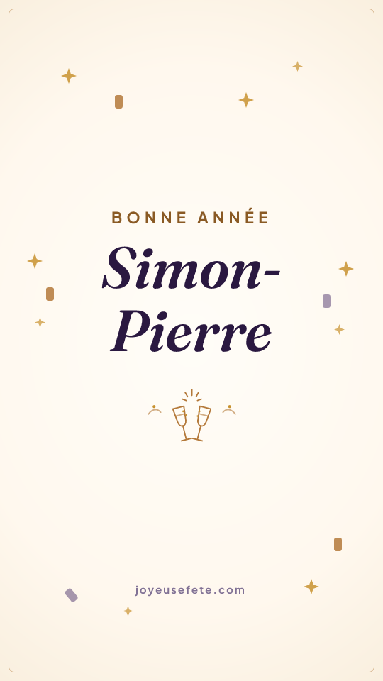 Image « Bonne année Simon-Pierre » au format story