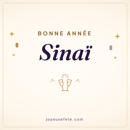 Image carrée « Bonne année Sinaï » pour WhatsApp