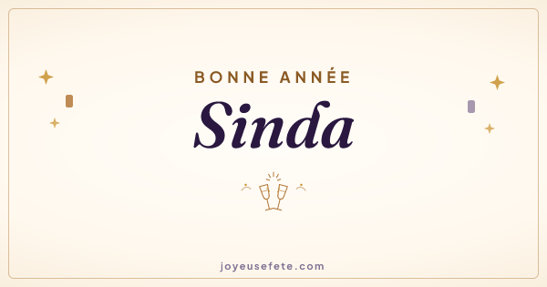 Image « Bonne année Sinda » au format large