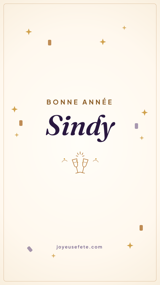 Image « Bonne année Sindy » au format story