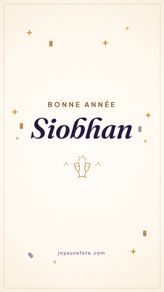 Image « Bonne année Siobhan » au format story