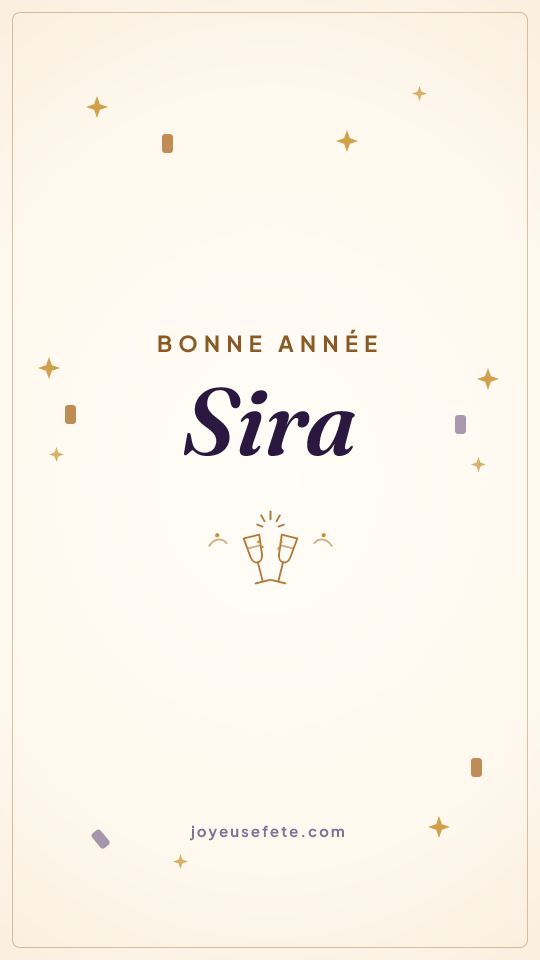 Image « Bonne année Sira » au format story